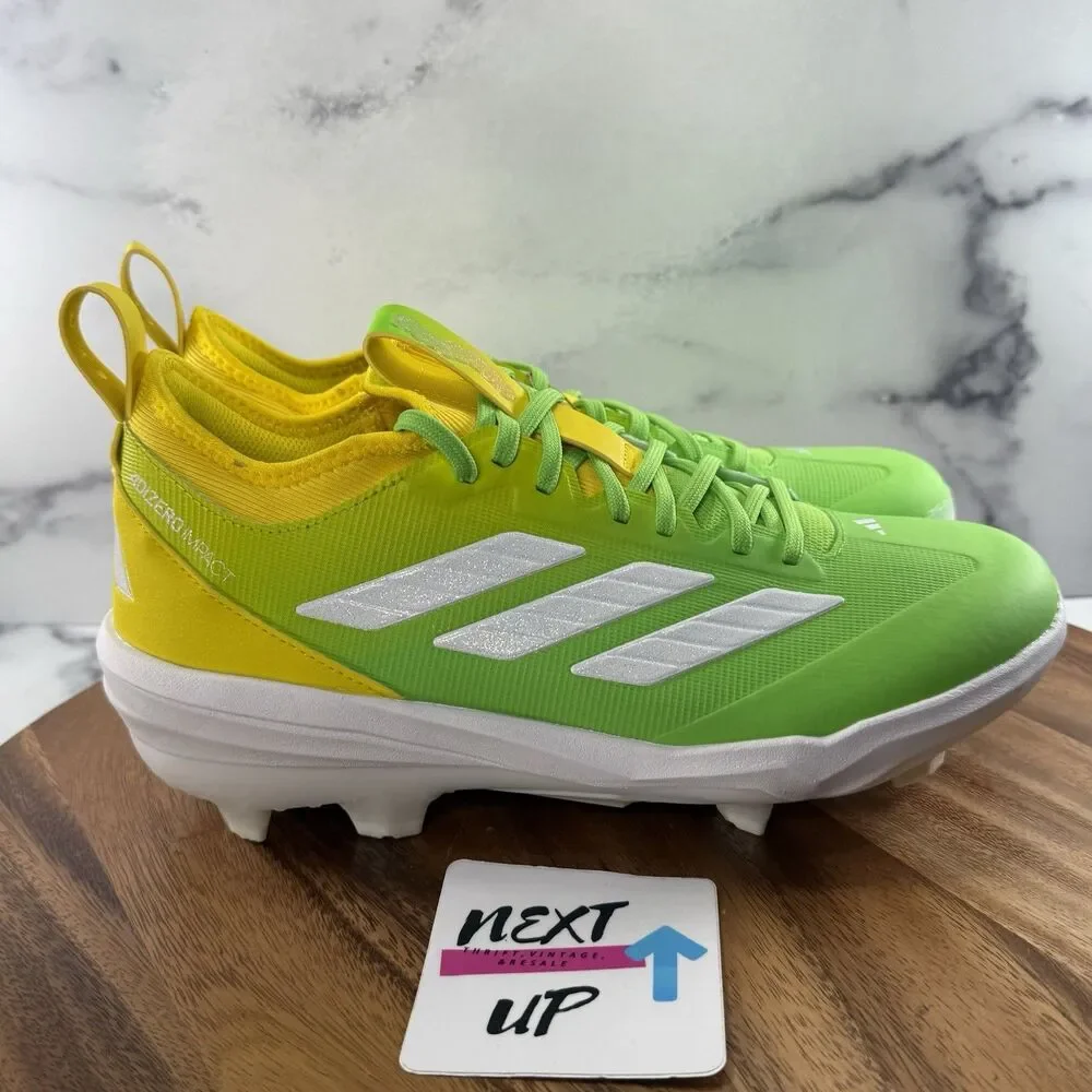 Mens size 12-Adidas Adizero Impact TPU Candy Baseball Cleats Lemon/Lime JR7827